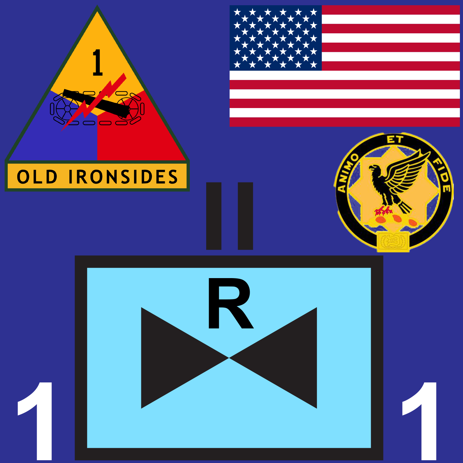 BLU 1-1 CAV (R) short v1